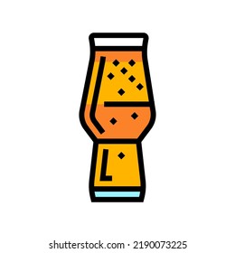 Lager Beer Glass Color Icon Vector. Lager Beer Glass Sign. Isolated Symbol Illustration