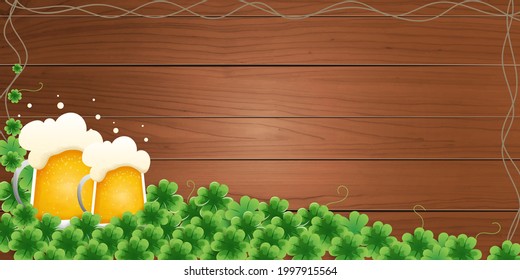 cerveza de barril con pancarta de burbuja feliz.