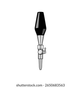 lager beer tap handle cartoon. stout pilsner, ipa foam, carbonation spout lager beer tap handle sign. isolated symbol vector illustration
