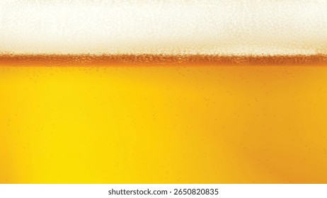lager beer wide background in realistic design