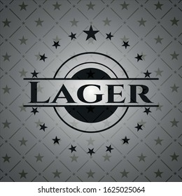 Lager black emblem. Vector Illustration. Detailed.
