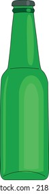 lager bottle beer icon isolated on background. vector illustration in flat style