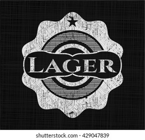 Lager with chalkboard texture