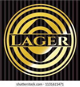 Lager golden emblem