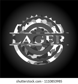  Lager grey camo emblem