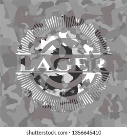 Lager grey camouflage emblem