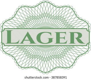 Lager money style rosette