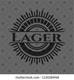 Lager realistic dark emblem