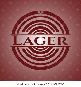  Lager realistic red emblem