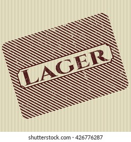 Lager rubber grunge texture stamp