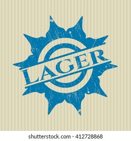 Lager rubber stamp