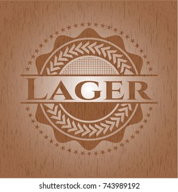 Lager wooden signboards