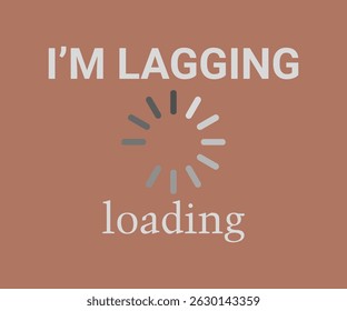 Me estoy quedando atrás cargando un diseño de camiseta impresionante