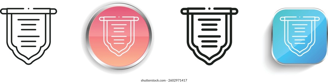 lagna patrika icon. Thin Linear, Regular and Button Style Design Isolated On White Background