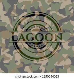 Lagoon on camo texture