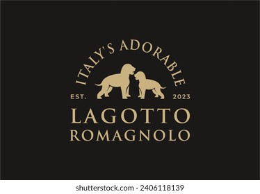 Lagotto Romagnolo Truffle Dog Logo Design