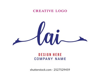 O logotipo com letras LAI é simples, fácil de entender e confiável