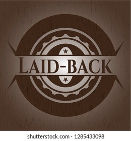 Laid-back retro wood emblem