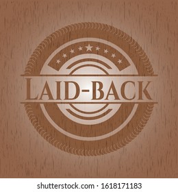 Laid-back wood emblem. Retro. Vector Illustration.