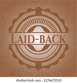 Laid-back wood signboards