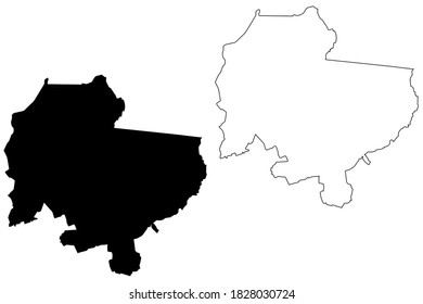 Laikipia County (Republic of Kenya, Rift Valley Province) map vector illustration, scribble sketch Laikipia map