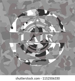 Lair on grey camo pattern
