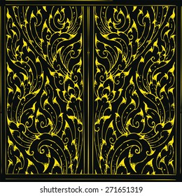 Laithai for backgrounds and texture or window in thaistye.