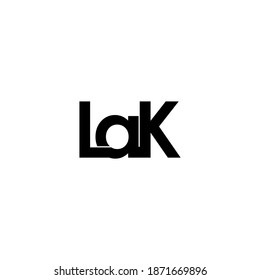 lak letter original monogram logo design