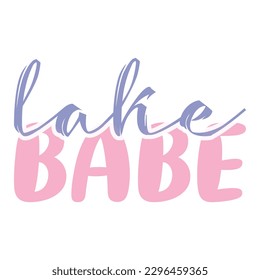 Lake babe sassy girl with pink color