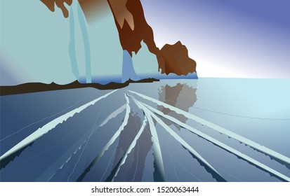 Lake Baikal, Eastern Siberia. the deepest lake on the planet
