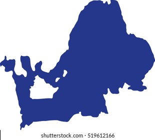 Lake Chiemsee silhouette
