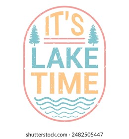 Lake Colorful Text Quotes Design