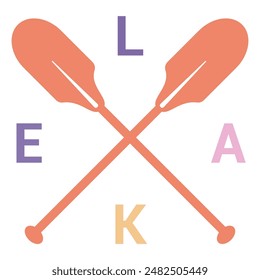 Lake Colorful Text Quotes Design
