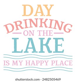 Lake Colorful Text Quotes Design