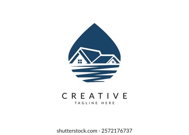 Lake country logo design vector illustration.