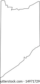 Lake county map in state of minnesota