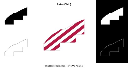 Lake County (Ohio) Outline-Kartenset