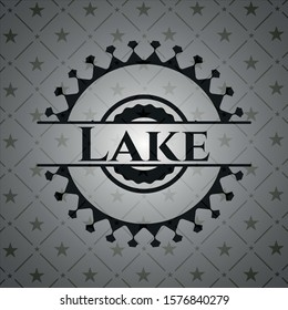 Lake dark badge. Vector Illustration. Detailed.