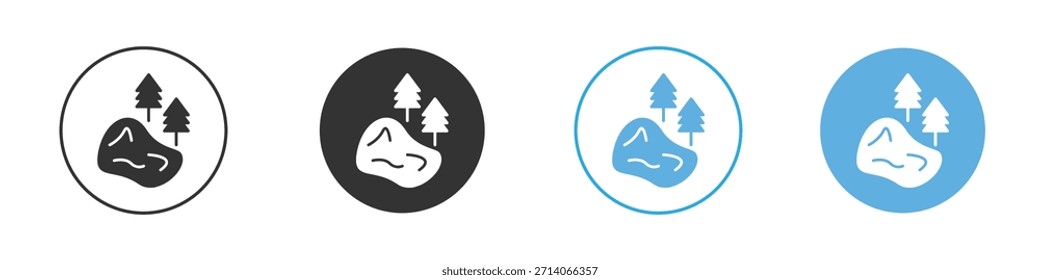 See-Symbol. Entwurfsvorlage für Grafiksymbol