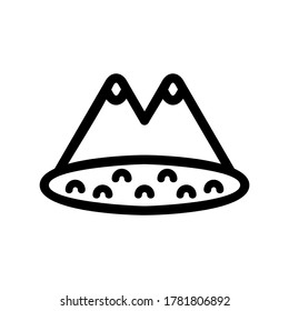 lake icon or logo isolated sign symbol vector illustration - high quality black style vector icons
