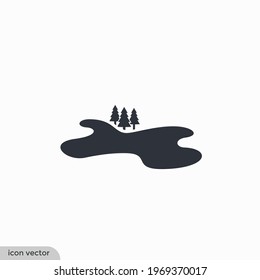 lake icon icon vector illustration simple design element