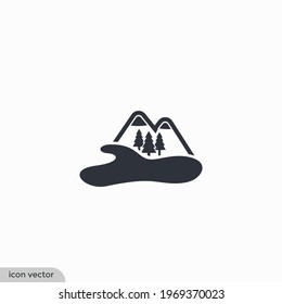 lake icon icon vector illustration simple design element