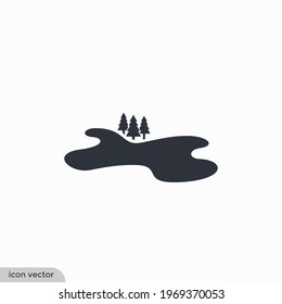 lake icon icon vector illustration simple design element