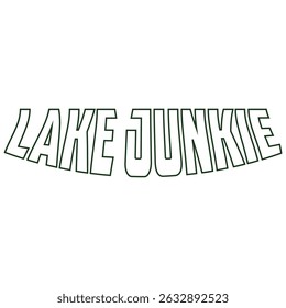 Lake Junkie T shirt design