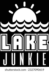 Lake junkle vector art design, eps file. design file for t-shirt. SVG, EPS cuttable design file