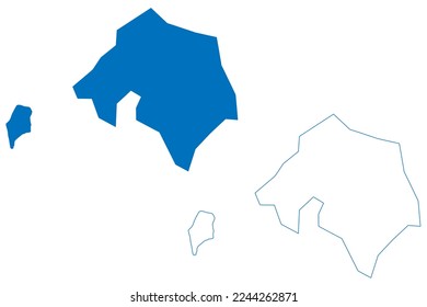 Lake Kamnarok (Africa, Republic of Kenya) map vector illustration, scribble sketch Kamnarok map