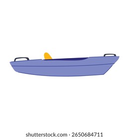 lake kayak cartoon. ocean adventure, sport fishing, touring whitewater lake kayak sign. isolated symbol vector illustration