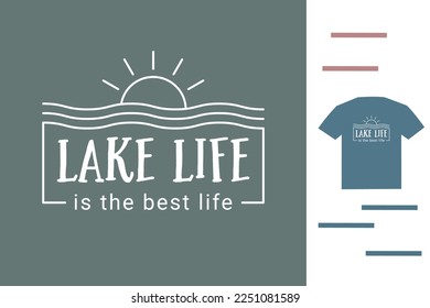 Diseño de camisetas para la vida del lago