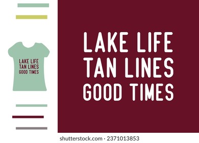 Diseño de camisetas para vigas de lago