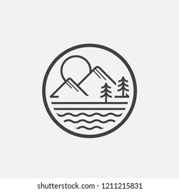 lake logo design inspiration. lake life